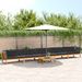 Salon palette de jardin avec coussins 6pcs bois d'acacia massif - Photo n°1