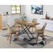 Table Up and Down - Pieds métal noir et décor chene naturel - L 110 x P 60 x H 39-75 cm - Photo n°3