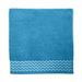 SANTENS Serviette de bain 100 % Coton Pat - 68 x 140 cm - Bleu turquoise - Photo n°1