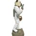Sculpture chien astronaute polyrésine blanche Spacie - Photo n°2
