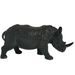 Sculpture rhinocéros polyrésine noire Zoorin - Photo n°1