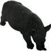 Sculpture rhinocéros polyrésine noire Zoorin - Photo n°2