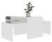 Set de 2 tables basses gigognes bois blanc Folet 100 cm - Photo n°1