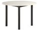 Set de 2 tables basses gigognes effet marbre blanc et noir Elys D 55 et 45 cm - Photo n°3