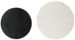 Set de 2 tables basses gigognes effet marbre blanc et noir Elys D 55 et 45 cm - Photo n°5