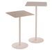 Set de 2 tables gigogne carrée métal rose Fiany L 32.5 cm - Photo n°1