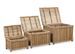 Set de 3 coffres de rangement Kyca - Bois de bambou - Photo n°1