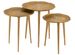 Set de 3 table baroque métal doré Dami D 45/D 40/D 35 cm - Photo n°1