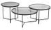 Set de 3 tables gigognes verre Vada D 70/ D 60/D 50 cm - Photo n°1