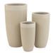 Set de 3 vases argile beige Liray - Photo n°1