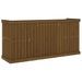 Set de balcon 2 places marron miel bois de pin massif - Photo n°6