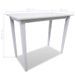 Set table et 4 chaises de bar en bois coloris blanc - Photo n°8