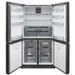 SHARP SJ-F1560E0A - Réfrigérateur 4 Portes - 560 L (390 + 170 L) - Froid ventilé no frost - L 91 x H 185 cm - Inox noir - Photo n°2