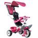 SMOBY Tricycle Baby Balade Roues Silencieuses Rose - Photo n°1