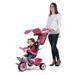 SMOBY Tricycle Baby Balade Roues Silencieuses Rose - Photo n°2
