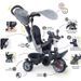 Smoby - Tricycle Baby Driver Plus Gris - Vélo Evolutif Enfant Des 10 Mois - Roues Silencieuses - Frein de Parking - Photo n°4