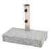 Socle de parasol Granite rectangulaire 25 kg - Photo n°1