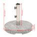 Socle de parasol Granite Rond 20 kg - Photo n°9