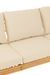 Sofa Meliza avec coussins en tissu et rotin - Finition naturelle et blanche - Photo n°15