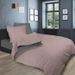 SOLEIL d'OCRE Parure de lit bicolore - Coton lavé - 240 x 290 cm - Rose et gris - Photo n°1