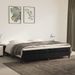 Sommier à ressorts de lit Noir 200x200 cm Velours - Photo n°2