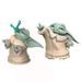 Star Wars The Mandalorian - Pack de 2 figurines Baby Bounties The Child Bébé Yoda 5,5 cm - Mangeant un crapaud et utilisant la Force - Photo n°1