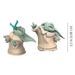 Star Wars The Mandalorian - Pack de 2 figurines Baby Bounties The Child Bébé Yoda 5,5 cm - Mangeant un crapaud et utilisant la Force - Photo n°2