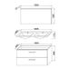 START Meuble salle de bain double vasque + miroir L 100 cm - 2 tiroirs a fermeture ralenties - Blanc - Photo n°4