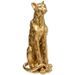 Statue léopard grand modele - H90 cm - Doré - Photo n°1