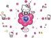 Stickers horloge Hello Kitty - Photo n°1