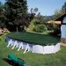 Summer Fun Couverture de piscine d'hiver Ovale 800 cm PVC Vert - Photo n°1