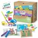 SUPER GREEN Kit de 3 activités bio : coloriage, tampons et peinture - Photo n°1
