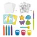SUPER GREEN Kit de 3 activités bio : coloriage, tampons et peinture - Photo n°4