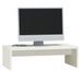 Support de moniteur Blanc 50x27x15 cm Bois de pin solide - Photo n°4