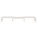 Support de moniteur Blanc 60x24x10,5 cm Bois de pin solide - Photo n°5