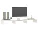 Support de moniteur Blanc 80x24x10,5 cm Bois de pin solide - Photo n°8