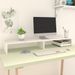 Support de moniteur Blanc brillant 110x23,5x12 cm - Photo n°1