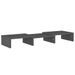 Support de moniteur Gris 60x24x10,5 cm Bois de pin solide - Photo n°4