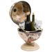 Support de vin globe de dessus de table Bois d'eucalyptus Blanc 2 - Photo n°2