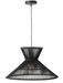 Suspension lampe exotique en bambou noir Niga - Lot de 2 - Photo n°1