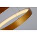 Suspension LED 2 anneaux métal brossé doré Cortex 2 - Photo n°12