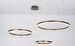 Suspension LED 3 anneaux métal marron Erclade - Photo n°1