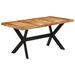 Table à dîner 160x80x75 cm bois de manguier massif brut - Photo n°11