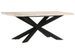 Table à dîner 180x90x76 cm Bois de manguier massif blanchi - Photo n°1