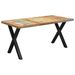 Table à dîner à pieds en X 180x90x77 cm Bois de récupération - Photo n°1