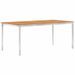 Table à dîner de jardin 180x90x75 cm Bois d'acacia et inox - Photo n°1