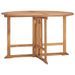 Table à dîner pliable de jardin Ø120x75 cm Bois de teck solide - Photo n°1