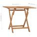 Table à dîner pliable de jardin 90x60x75 cm Bois de teck solide - Photo n°7