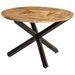 Table à manger Ø110x75 cm bois massif de manguier brut - Photo n°1