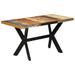 Table à manger 140x70x75 cm bois massif de récupération - Photo n°1